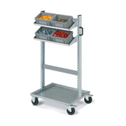 Carrello FOX con contenitori ATHENA dim. 300x200x170 grigi