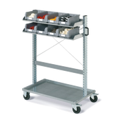 Carrello FOX con contenitori COMPAT mis. 3A2 grigi