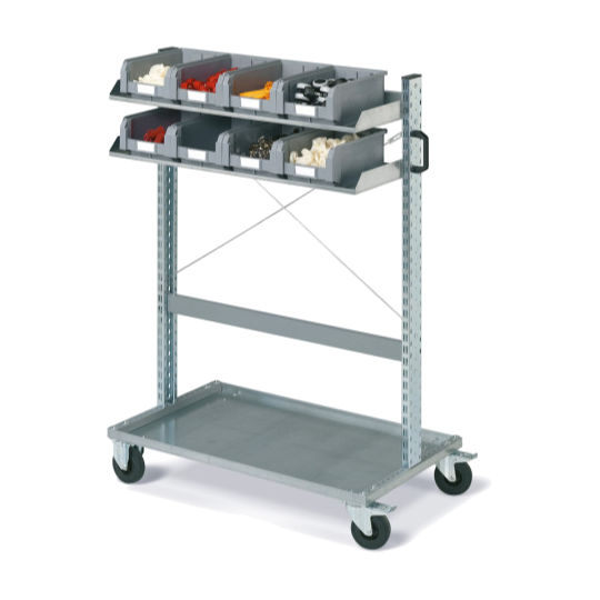 FOX trolley with COMPAT containers size. 3A2 grey 