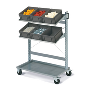 Carrello FOX con contenitori ATHENA dim. 400x300x220 Ecogreen