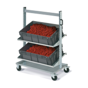 Carrello FOX con contenitori ATHENA dim. 800x600x120 Ecogreen