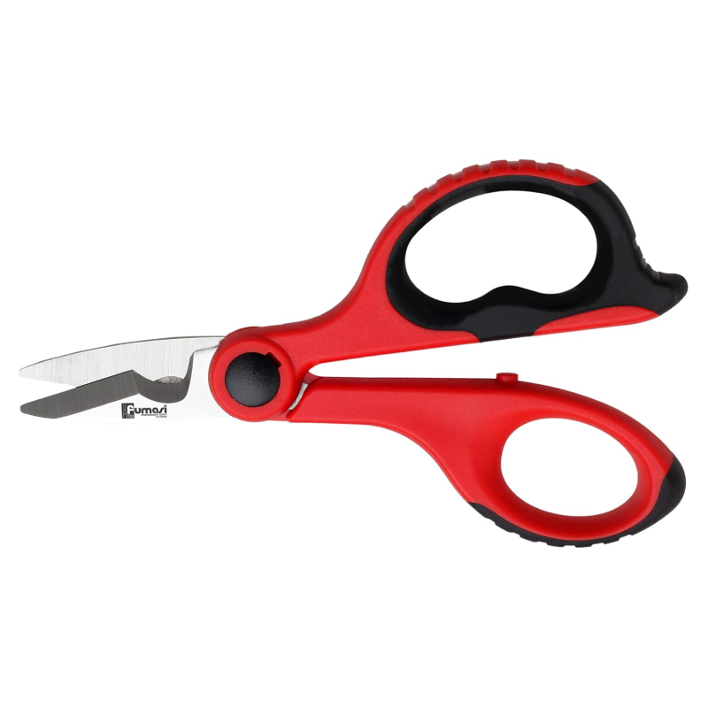 Forbici per elettricisti con tagliacavo e manici antiscivolo