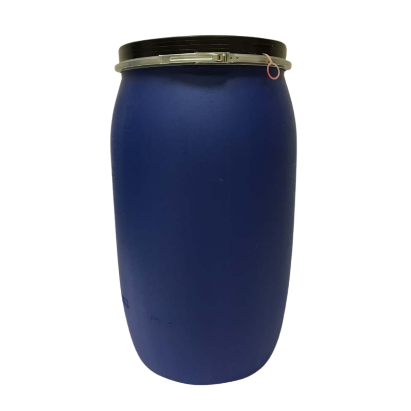 Fusto in plastica 220 litri apertura totale omologato UN 1H2/X360/S