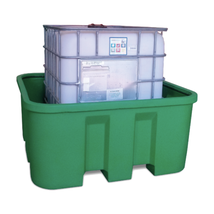 Large containment tank with a capacity of 1100 litres 