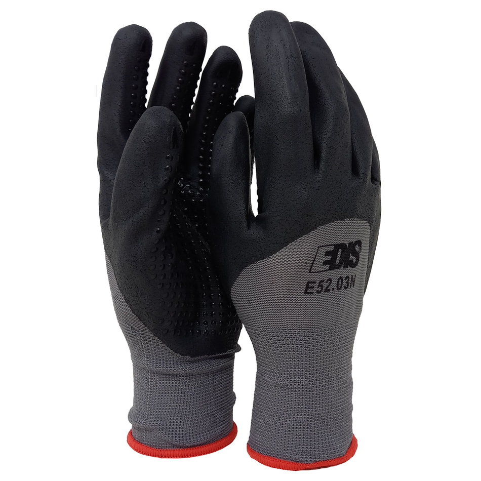 EDIS Dotted Nitrile Coated Polyester Glove - E52.03N 