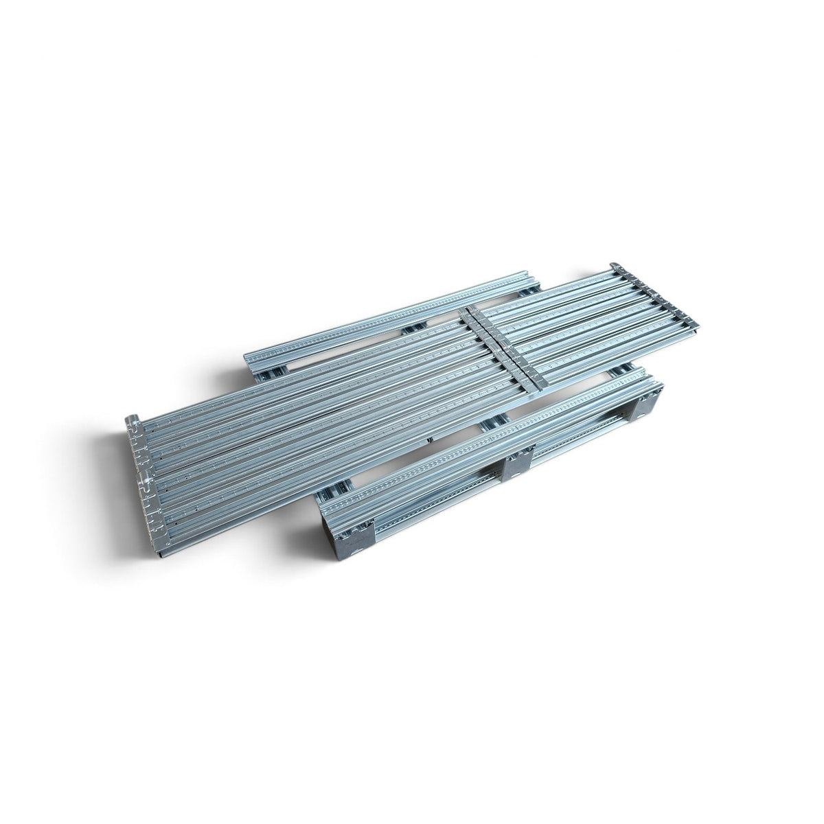 Kit pallet in acciaio 800 x 1200 + 2 Contorno pallet