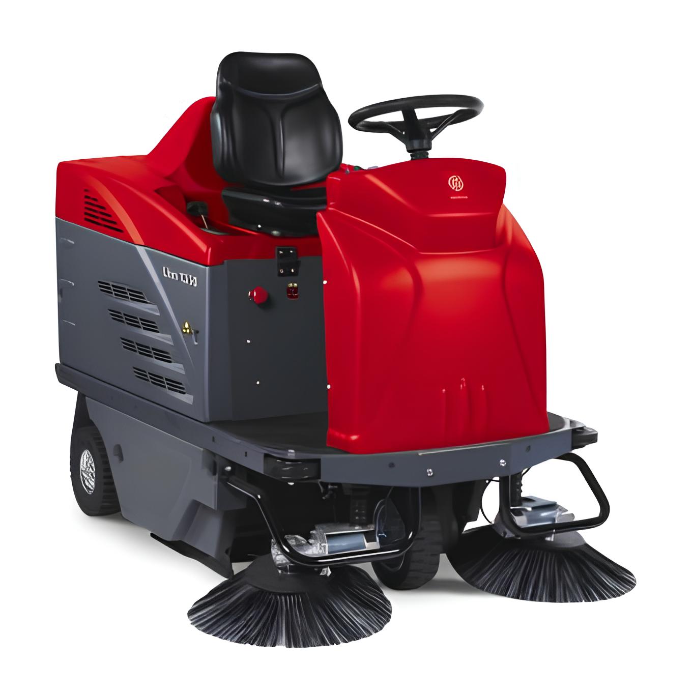 Spazzatrice elettrica scarico manuale - LION 1250 - Batterie e caricabatterie inclusi