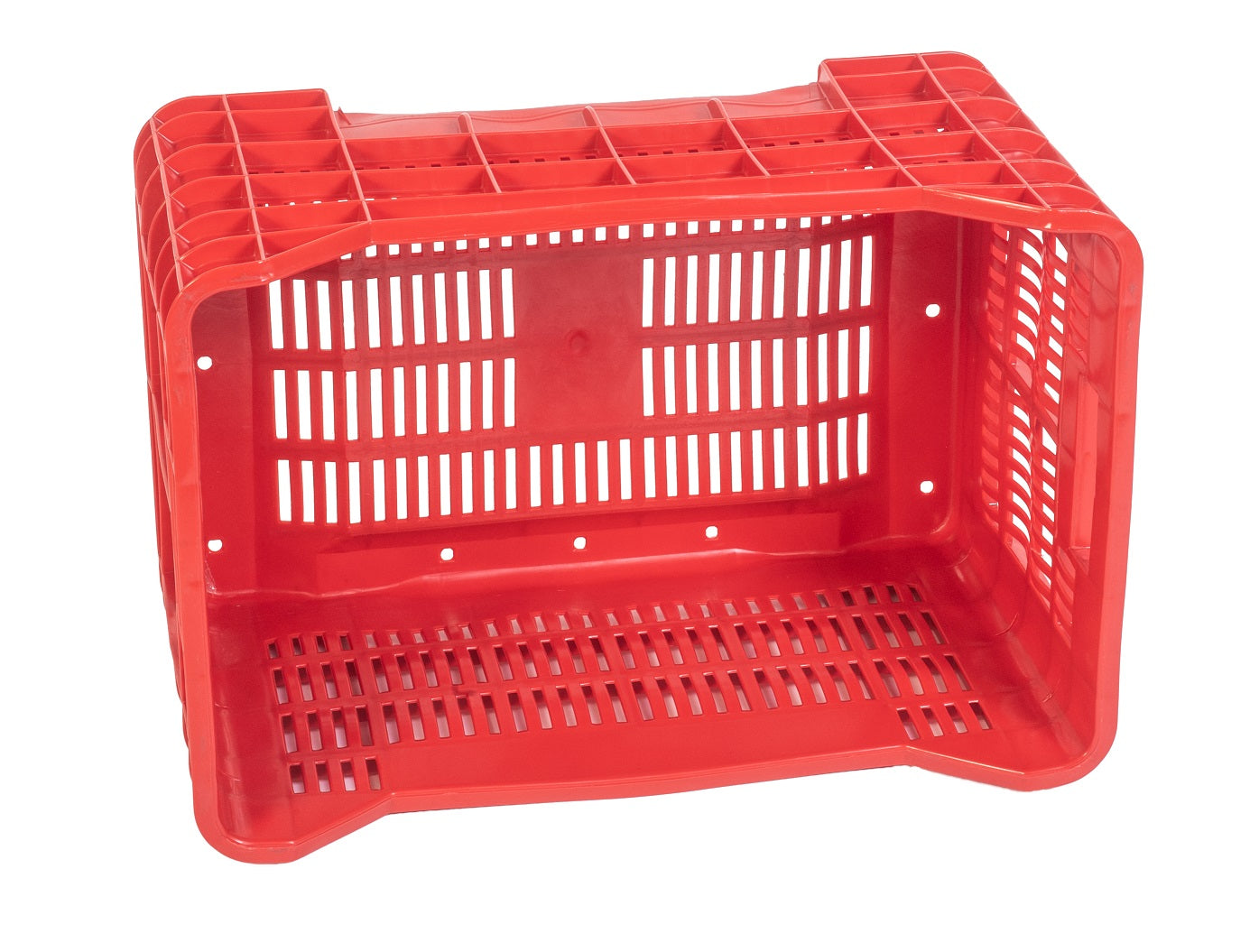 Cassa ortofrutta in plastica 40 litri 53x36x31 cm per settore alimentare pareti e fondo forate