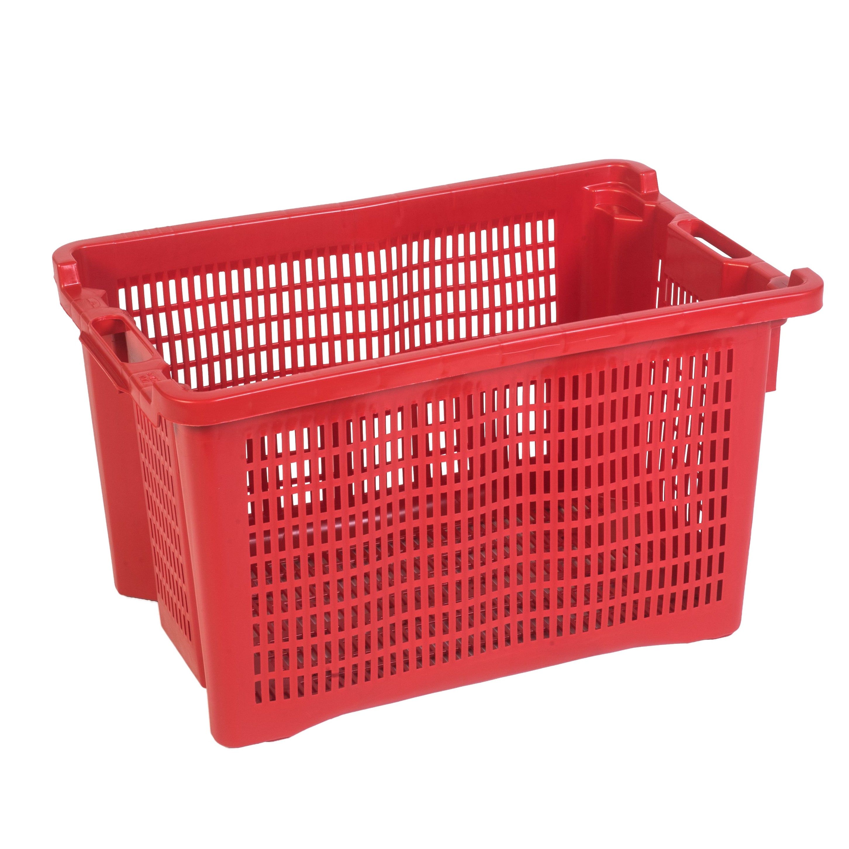 Cassa rettangolare in plastica 40 litri 53x36x31 cm pareti e fondo forati