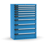 M52A150C010FN04, Cassettiera porta attrezzi con 10 cassetti, L1020 x P573 x H1500 mm