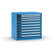 M53A100C010DF04, Cassettiera porta attrezzi con 10 cassetti, L1020 x P726 x H1000 mm