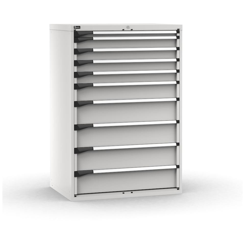 M53A150C010LZ04, Cassettiera porta attrezzi con 10 cassetti, L1020 x P726 x H1500 mm