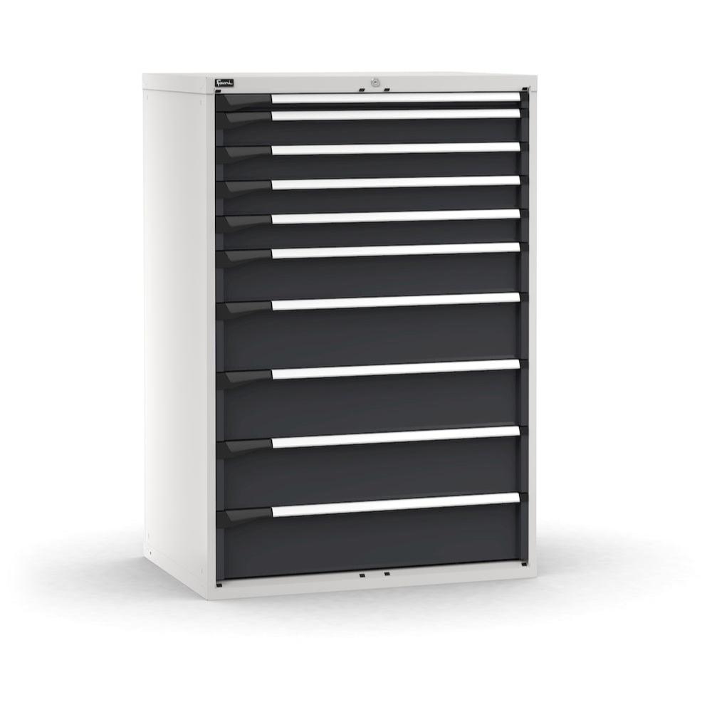 M53A150C010LZ04, Cassettiera porta attrezzi con 10 cassetti, L1020 x P726 x H1500 mm