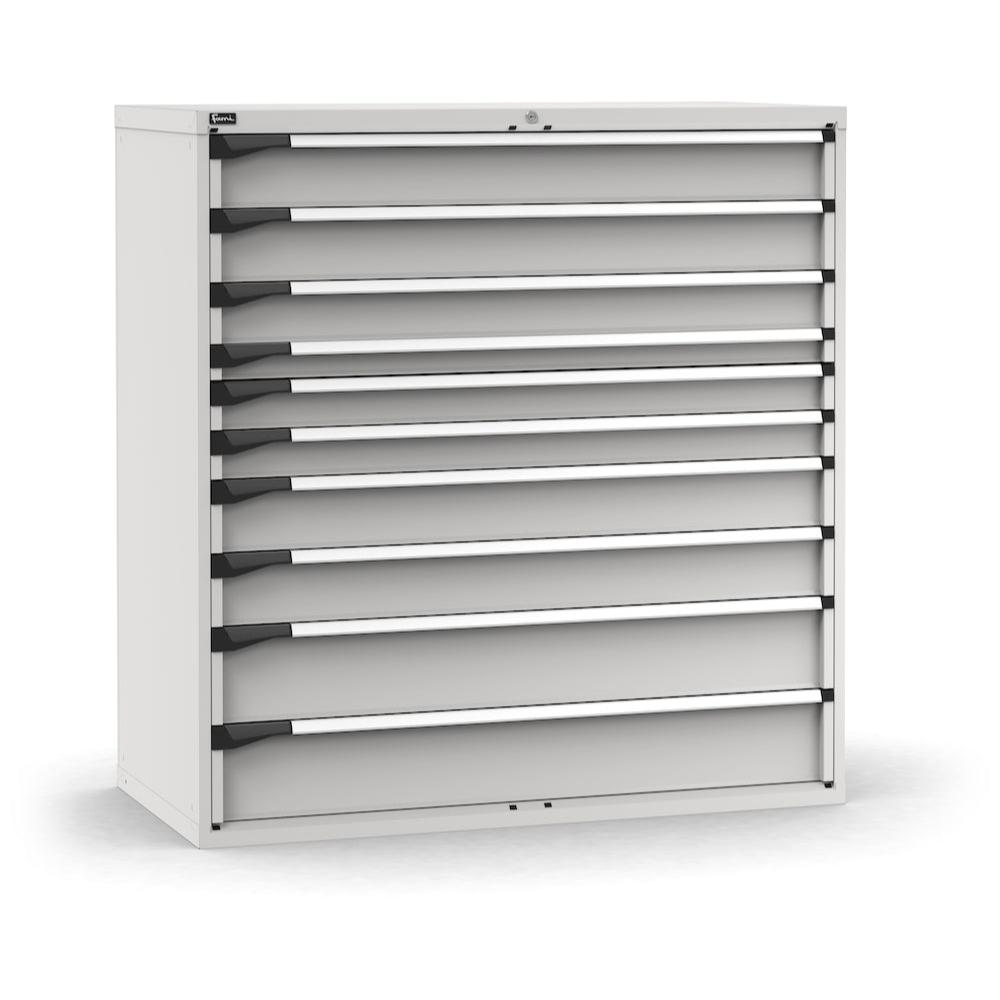 M73A150C010MC04, Cassettiera con 10 cassetti ad estrazione telescopica, L1428 x P726 x H1500 mm