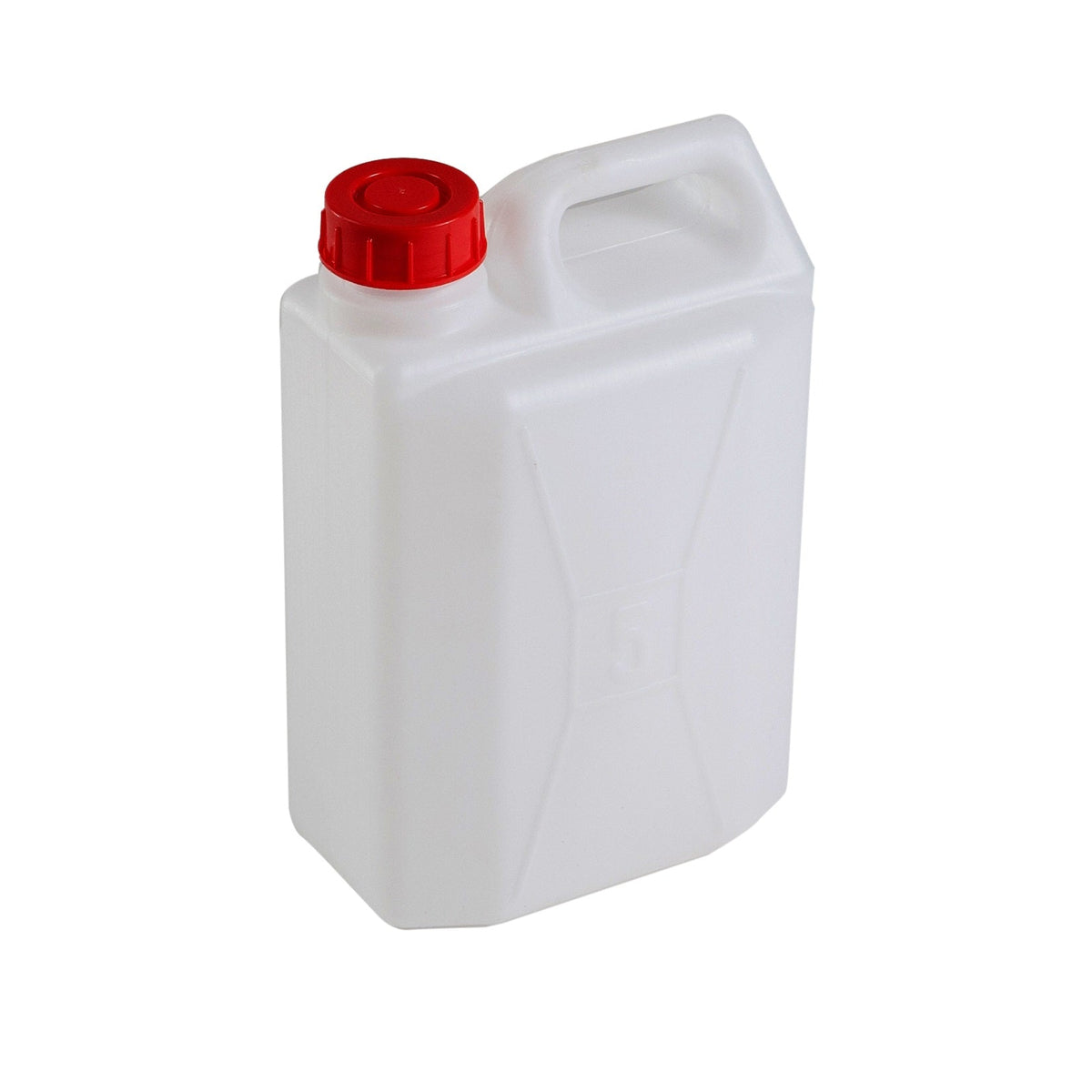 Canestro in plastica bianca con tappo rosso 5L