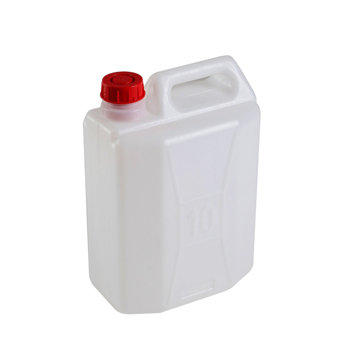 Canestro in plastica bianca con tappo rosso 10L