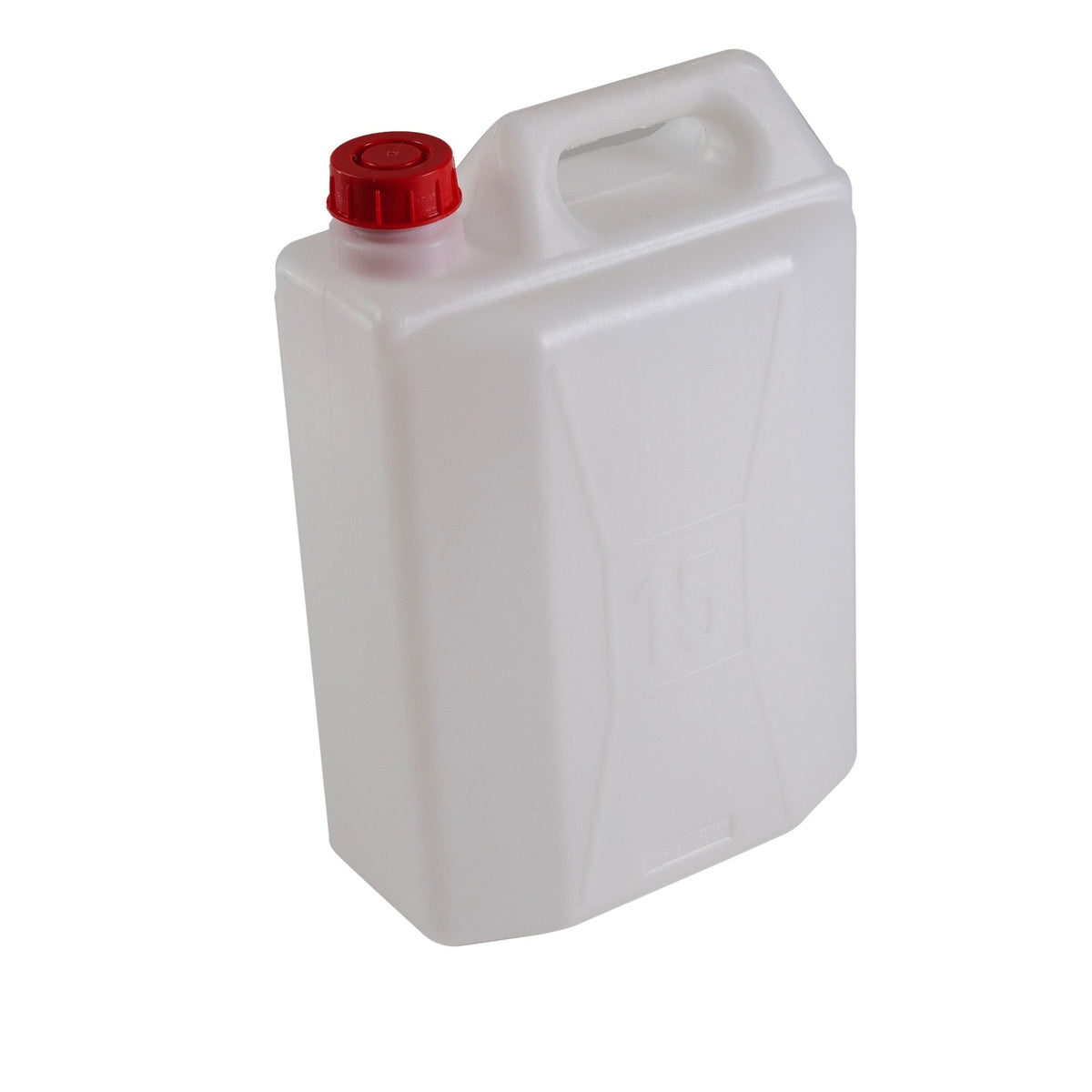 Canestro in plastica bianca con tappo rosso 15L