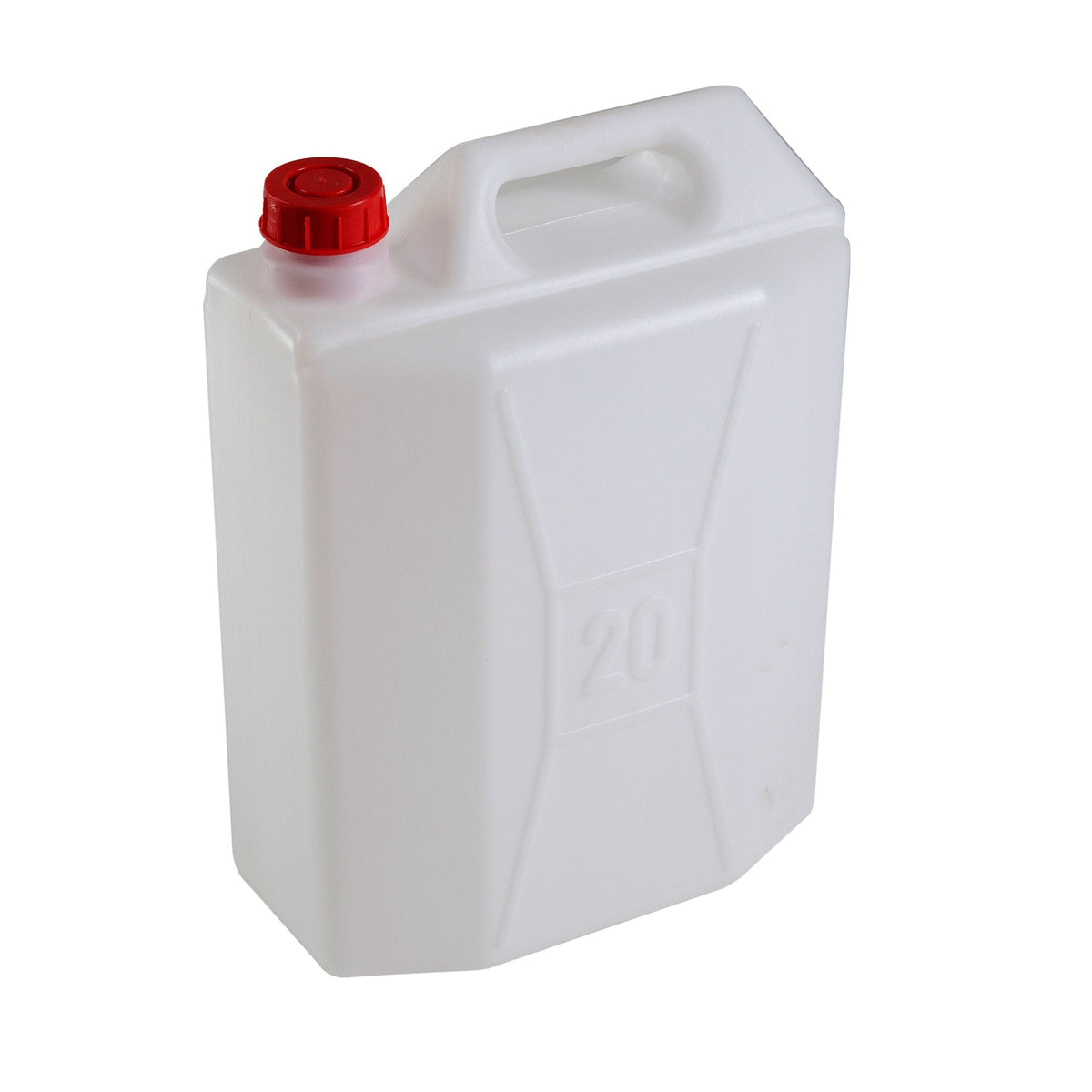 Canestro in plastica bianca con tappo rosso 20L