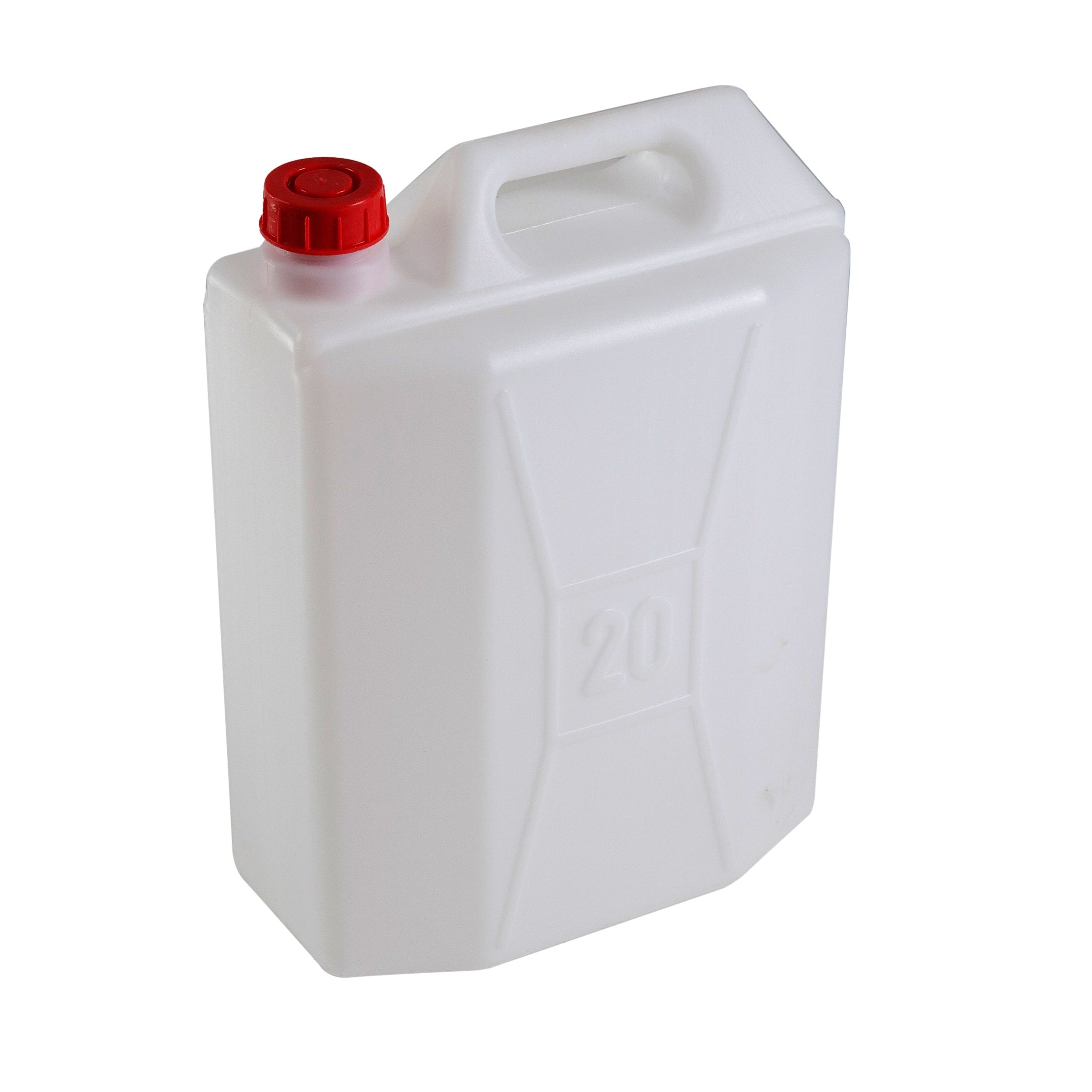 Canestro in plastica bianca con tappo rosso 20L