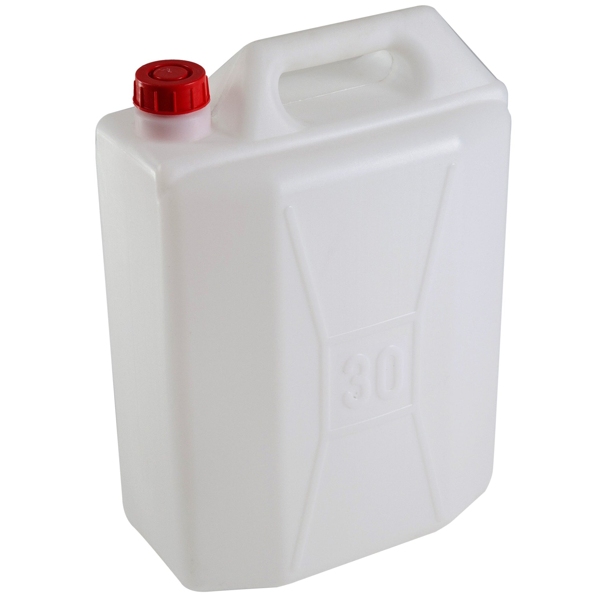 Canestro in plastica bianca con tappo rosso 30
