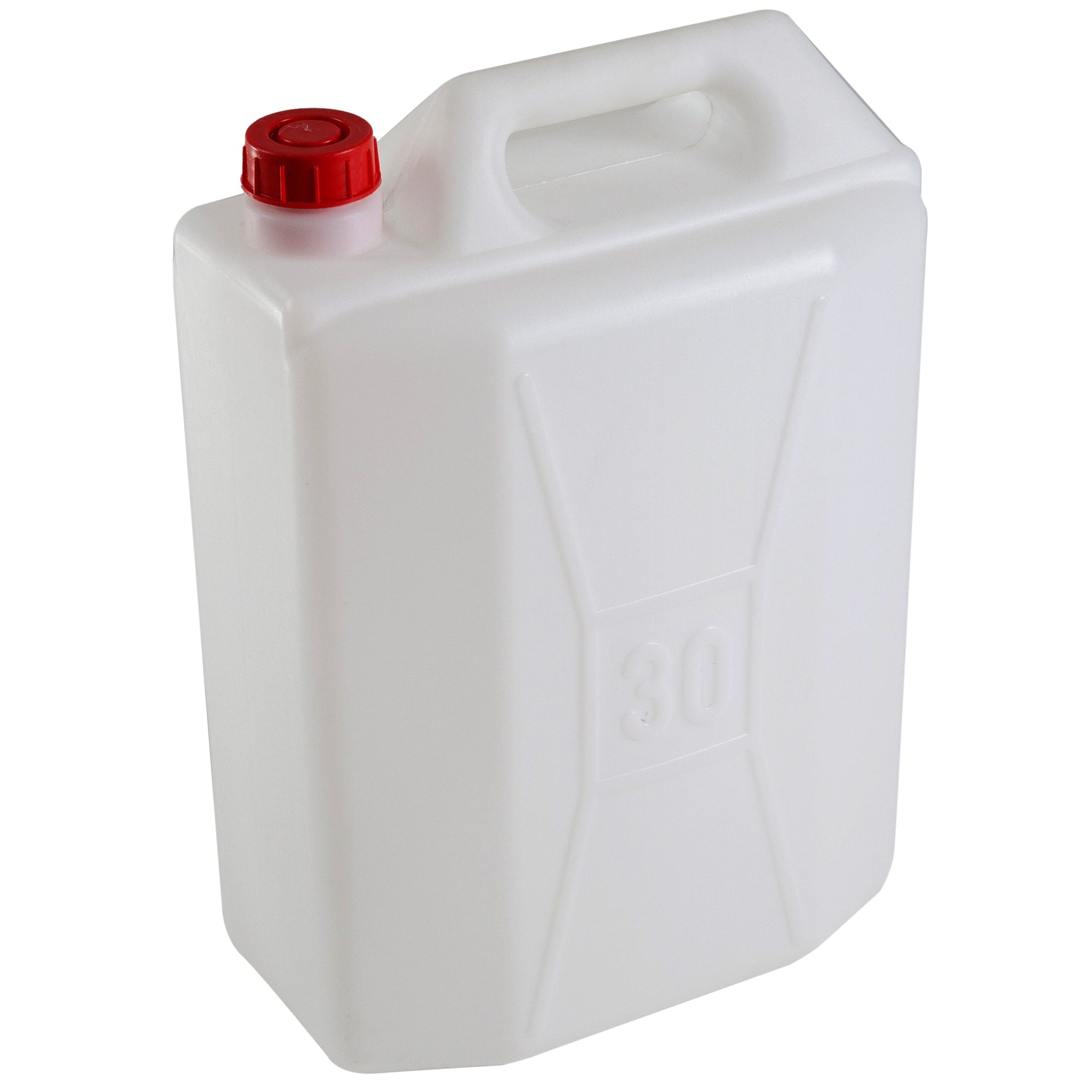 Canestro in plastica bianca con tappo rosso 30
