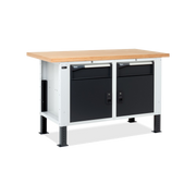 MASTERBR1504, Banco da lavoro con 2 armadi con 1 cassetto e porta