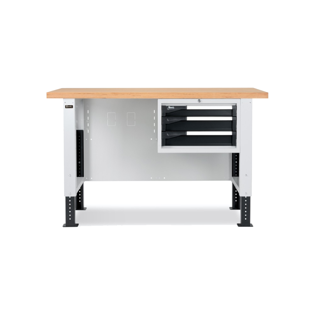 MASTERBR1505, Banco da lavoro con 1 armadio a cassetti con 3 cassetti