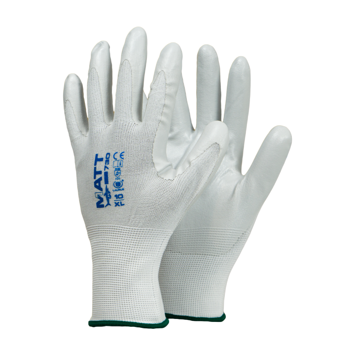 MATT 730 work gloves in smooth soft nitrile