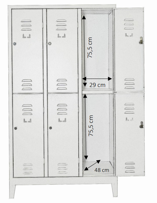 Armadio multiplo a 6 posti