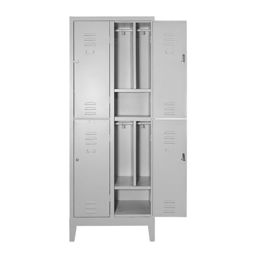 4-seater multiple wardrobe with partition and shoe rack 