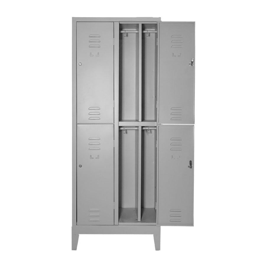 Armadio multiplo a 4 posti con tramezza