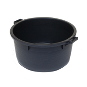 Mastellone industriale in plastica con maniglie 80L Nero