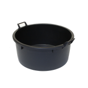 Mastellone industriale in plastica con maniglie 100 L Nero