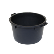 Mastellone industriale in plastica con maniglie 110 L Nero