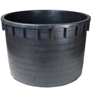 Mastellone industriale in plastica 1500 litri Nero