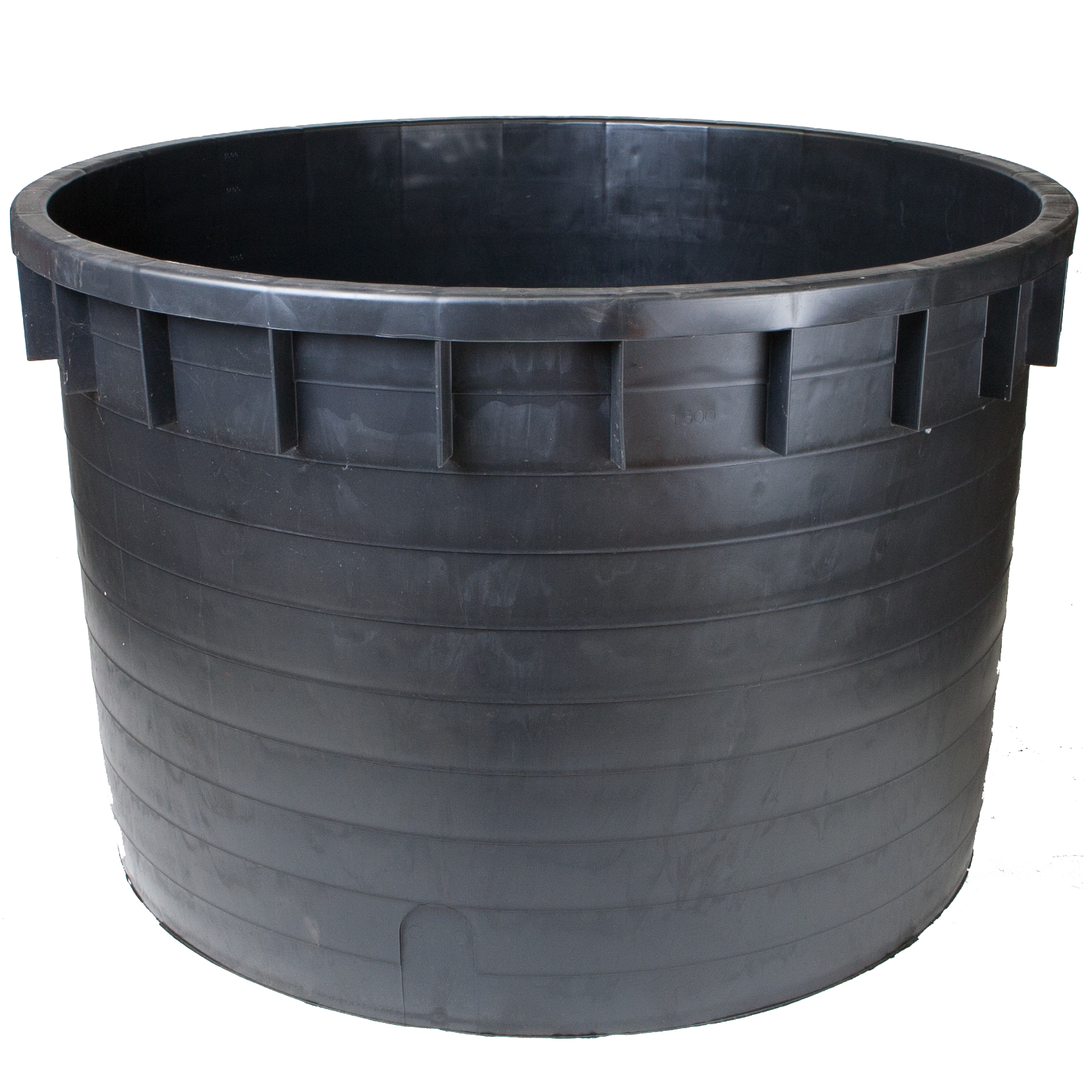 Mastellone industriale in plastica 1500 litri Nero
