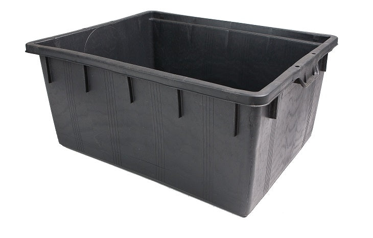 Contenitore rettangolare in plastica 150 litri Nero
