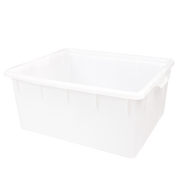 Contenitore rettangolare in plastica 150 litri Bianco
