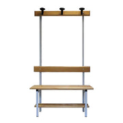 Umkleidebank mit Rückenlehne – 100 cm