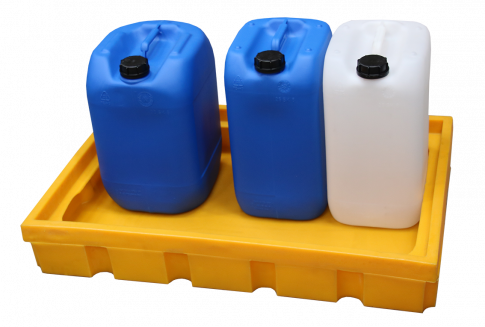 Vasca di raccolta in HDPE con griglia in PP - Capacità 100 L