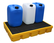 Vasca di raccolta in HDPE con griglia in PP - Capacità 100 L