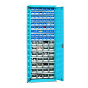 Armadio PICK con porte e serratura blu - 700x270x2000