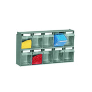Cassettiera practibox 10 cassetti basculanti - 600x150x328