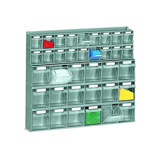 Praktische Kommode mit 36 ​​kippbaren Schubladen – 600 x 107 x 500 