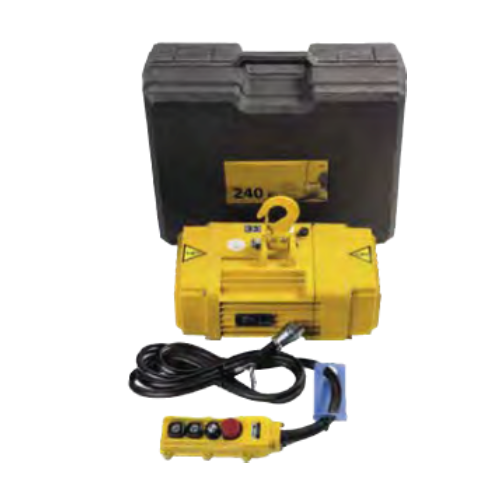 Single-phase electric hoist with remote control