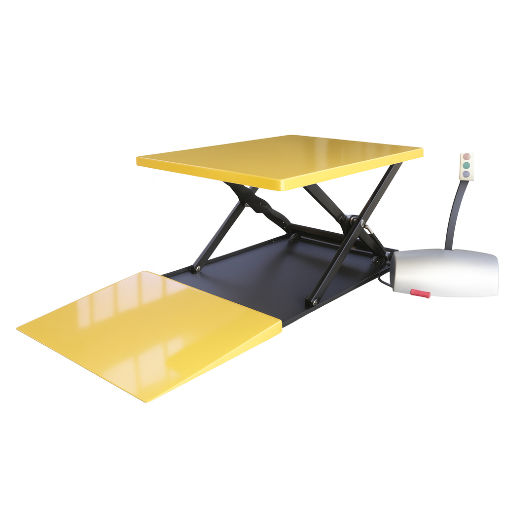 Piattaforma elettrica trifase ribassata portata da 500 a 2000 kg