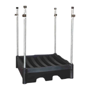 Contenitore porta BIG BAG con vasca di raccolta in polietilene