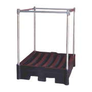 Contenitore porta BIG BAG con vasca di raccolta in polietilene e anello superiore