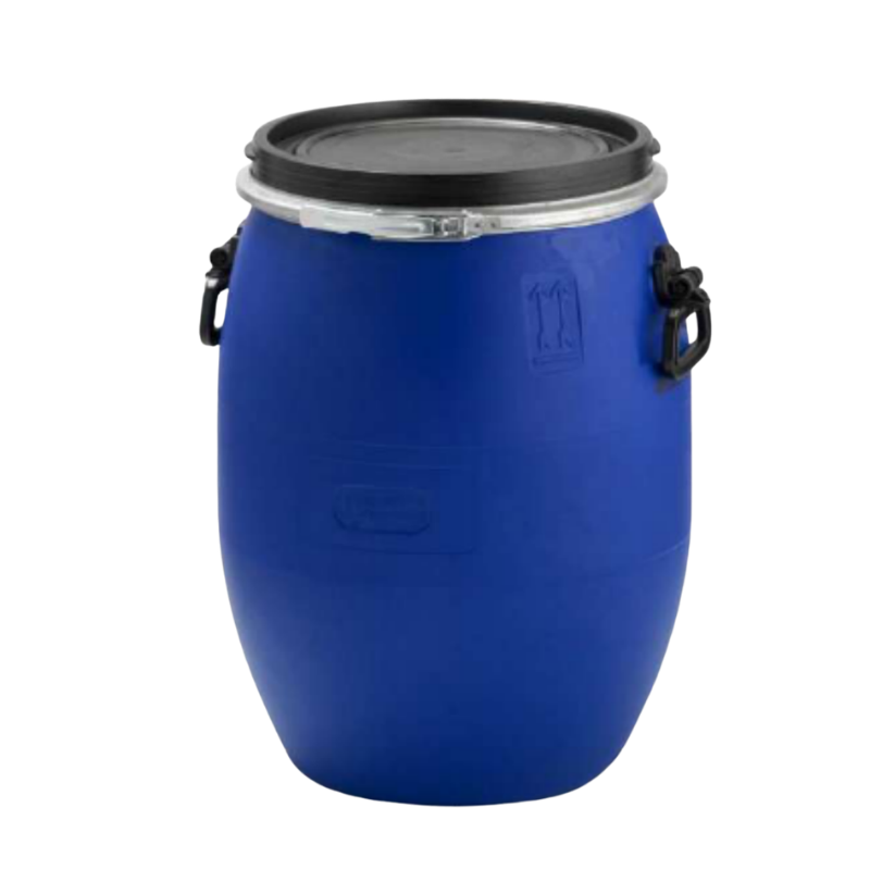 Fusto in plastica 60 litri apertura totale omologato UN 1H2/X100/S