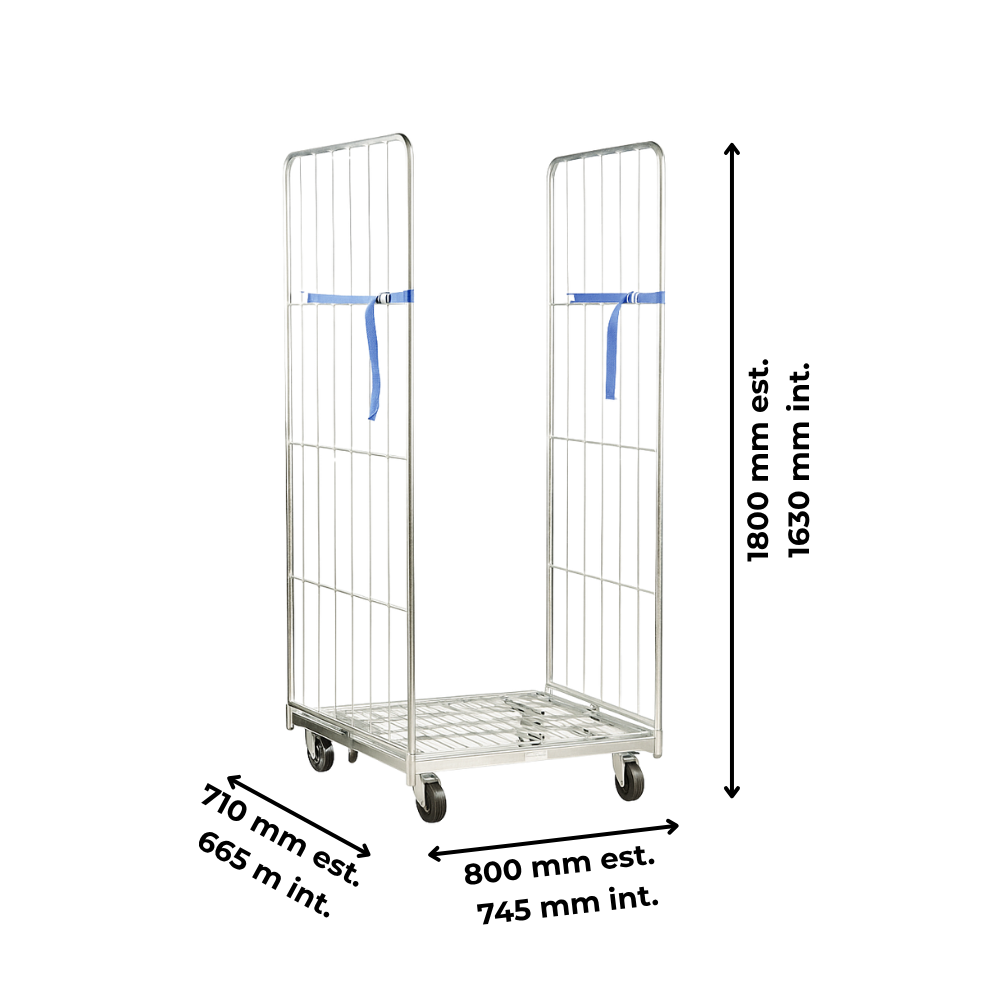 Roll container standard 71x80 cm - 2 sponde